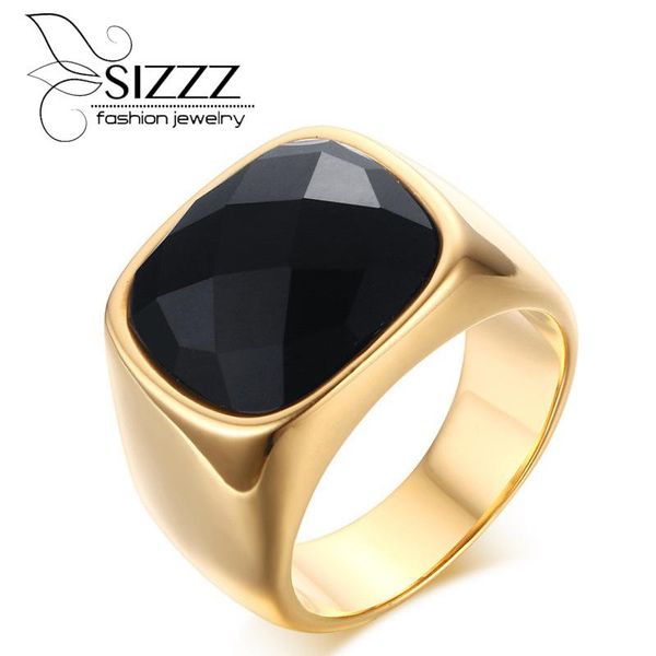 wedding rings sizzz men big black stone for party rock punk jewelry stainless steel engagement, Slivery;golden
wedding rings sizzz men big black stone for party rock punk jewelry stainless steel engagement, Slivery;golden