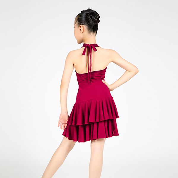stage wear black latin dance dress girls ballroom kids backless dancer outfits american clothing party dresses jl1125 s236, Black;red
stage wear black latin dance dress girls ballroom kids backless dancer outfits american clothing party dresses jl1125 s236, Black;red
