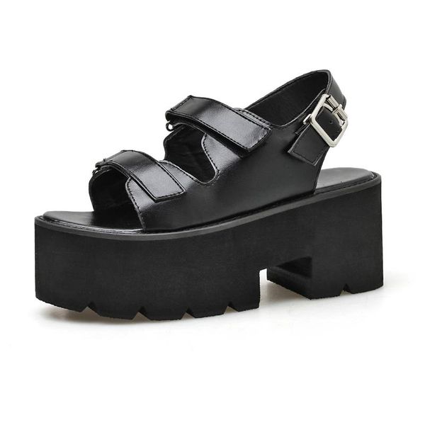 dress shoes sandals for women 2021 punk rock gothic peep toe buckle chunky high heels ljb51-1, Black
dress shoes sandals for women 2021 punk rock gothic peep toe buckle chunky high heels ljb51-1, Black