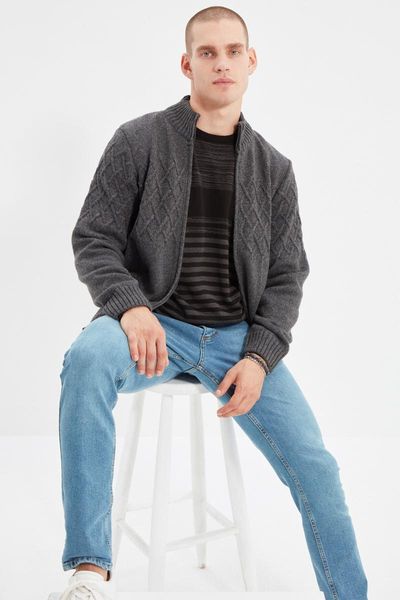men's sweaters trendyol male slim fit half turtleneck zipper closure texture panelli knitwear cardigan tmnaw22hi0146, White;black
men's sweaters trendyol male slim fit half turtleneck zipper closure texture panelli knitwear cardigan tmnaw22hi0146, White;black