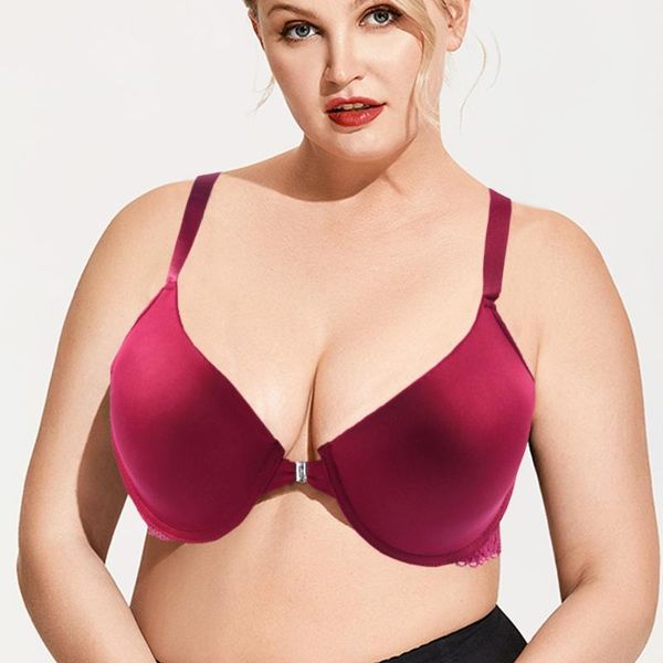 bras lace vest back women lingerie plus size bra front buckle underwire underwear bralette big cup 36-48 b c d dd e f ff g, Red;black
bras lace vest back women lingerie plus size bra front buckle underwire underwear bralette big cup 36-48 b c d dd e f ff g, Red;black