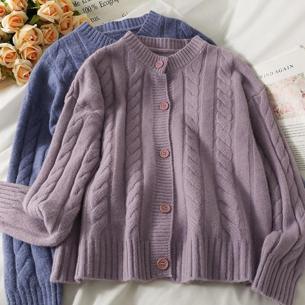 women's knits & tees autumn soft vintage sweater cardigan coat 2021 loose long sleeve solid color twsit knitted jacket, White
women's knits & tees autumn soft vintage sweater cardigan coat 2021 loose long sleeve solid color twsit knitted jacket, White