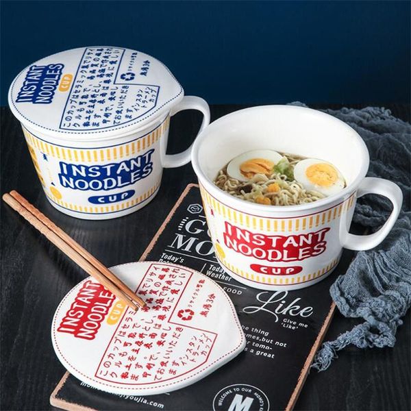 noodle bowl ceremic japanese instant with lid handle heat-resistant oven soup breakfast milk cup bowls
noodle bowl ceremic japanese instant with lid handle heat-resistant oven soup breakfast milk cup bowls