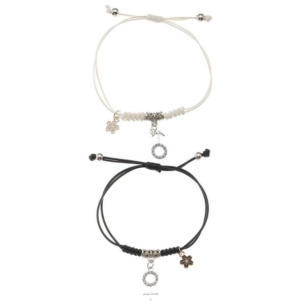 charm bracelets 1 pair creative lover wrist chains exquisite flower pendant bracelet decors, Golden;silver
charm bracelets 1 pair creative lover wrist chains exquisite flower pendant bracelet decors, Golden;silver