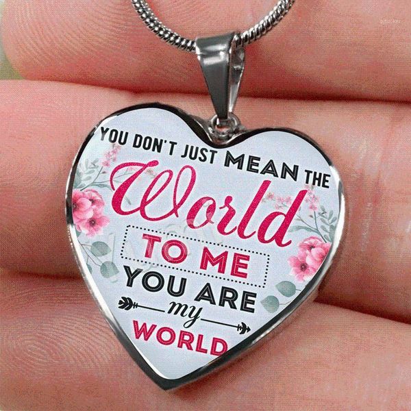 you are my world heart pendant necklace inspirational accessories for women lover family gift jewelry necklaces1, Silver
you are my world heart pendant necklace inspirational accessories for women lover family gift jewelry necklaces1, Silver