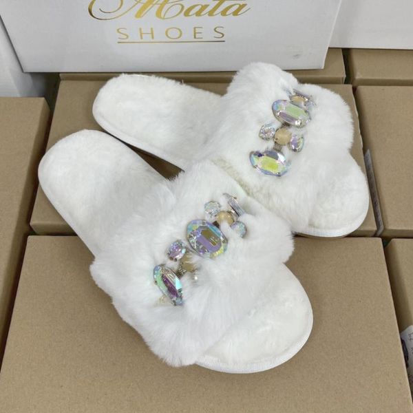 slippers big size women winter furry cross straps home warm shoes faux fur indoor soft flat diamond fashion female slides, Black
slippers big size women winter furry cross straps home warm shoes faux fur indoor soft flat diamond fashion female slides, Black