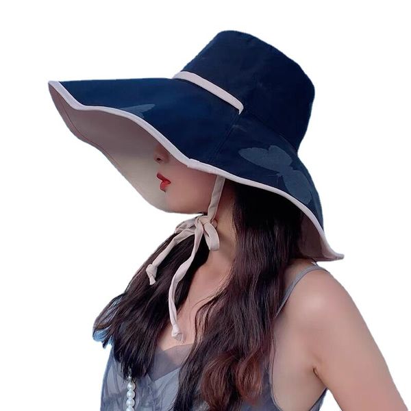 fisherman hat woman summer sun block sunhats big brim cover face versatile foldable spring and autumn sun hat for woman, Blue;gray
fisherman hat woman summer sun block sunhats big brim cover face versatile foldable spring and autumn sun hat for woman, Blue;gray