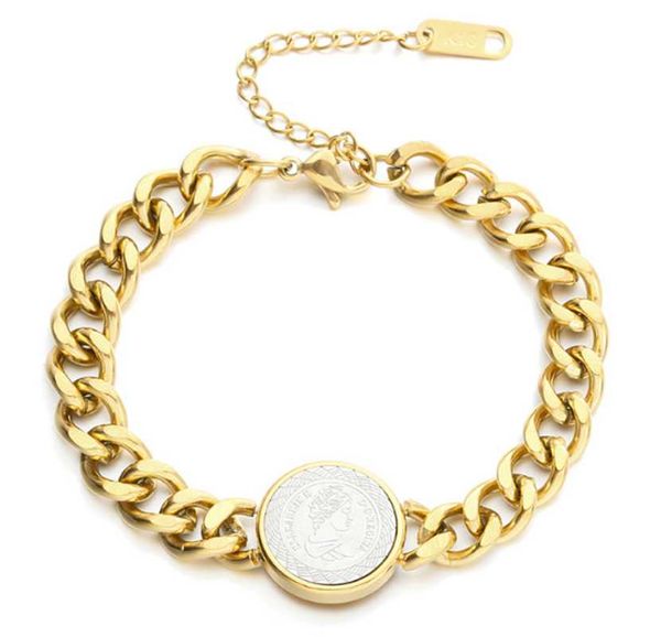 link, chain 316l stainless steel gold and silver two-tone cuban thick nameplate hip hop bracelet, Black
link, chain 316l stainless steel gold and silver two-tone cuban thick nameplate hip hop bracelet, Black