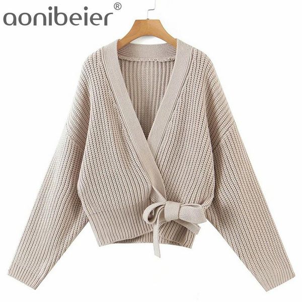 women's knits & tees aonibeier autumn winter chunky knit cardigan drop shoulder long sleeve wrap front lace-up women loose sweaters pul, White
women's knits & tees aonibeier autumn winter chunky knit cardigan drop shoulder long sleeve wrap front lace-up women loose sweaters pul, White