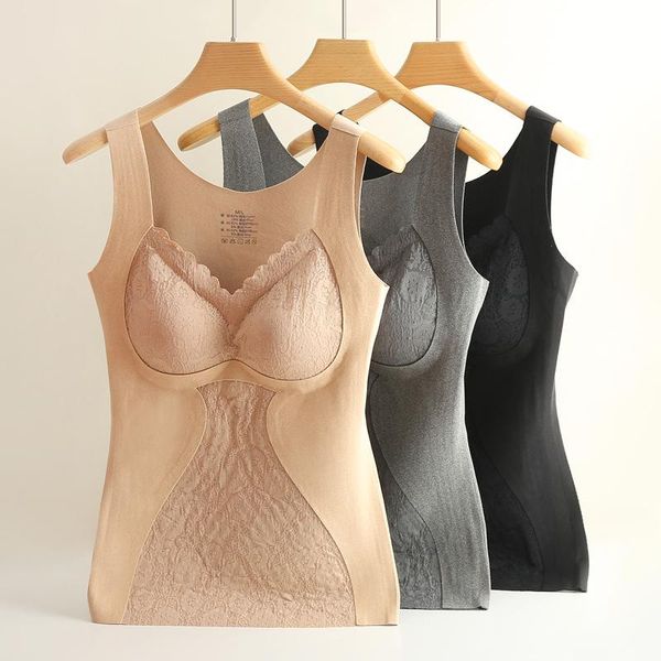 camisoles & tanks thermal underwear women fall/winter wear with chest pad lace wide-shoulder vest polyester fiber velvet heating warm, Black;white
camisoles & tanks thermal underwear women fall/winter wear with chest pad lace wide-shoulder vest polyester fiber velvet heating warm, Black;white