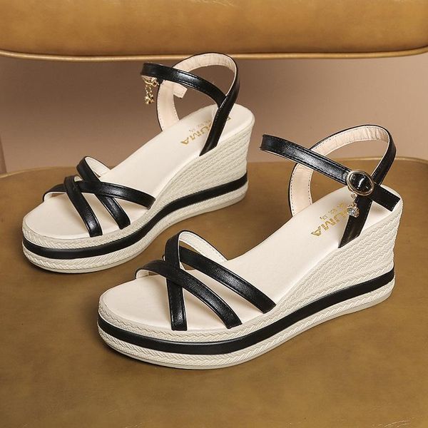 dress shoes leosoxs women sandals platform wedges summer open-toe high heels female fish mouth woman beach fashion casual flat, Black
dress shoes leosoxs women sandals platform wedges summer open-toe high heels female fish mouth woman beach fashion casual flat, Black