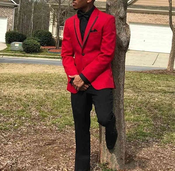 men's suits & blazers 2022 charming shining evening party two pieces (red blazer+black pant) wedding tuxedos with peaked lapel groomsme, White;black
men's suits & blazers 2022 charming shining evening party two pieces (red blazer+black pant) wedding tuxedos with peaked lapel groomsme, White;black