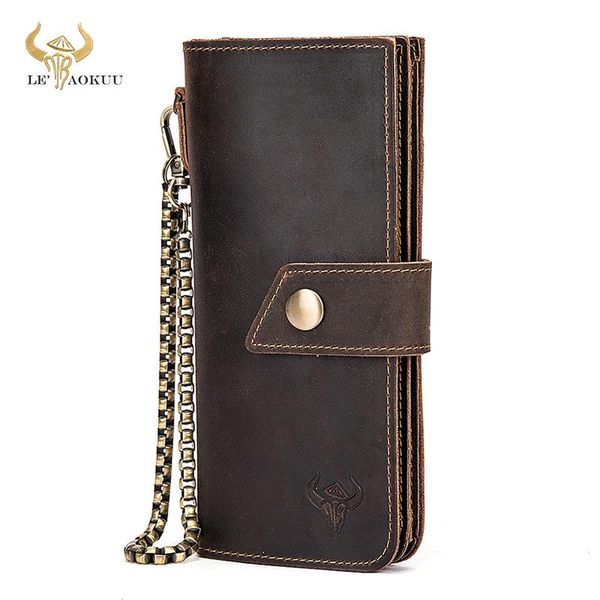 wallets vintage male crazy horse leather designer organizer business card holder checkbook long chain simple men's wallet purse 8645, Red;black
wallets vintage male crazy horse leather designer organizer business card holder checkbook long chain simple men's wallet purse 8645, Red;black