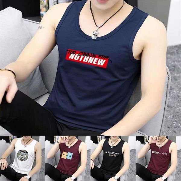 mens tank fashion streetwear printing sleeveless summer casual bodybuilding undershirt fitness tank men, White;black
mens tank fashion streetwear printing sleeveless summer casual bodybuilding undershirt fitness tank men, White;black