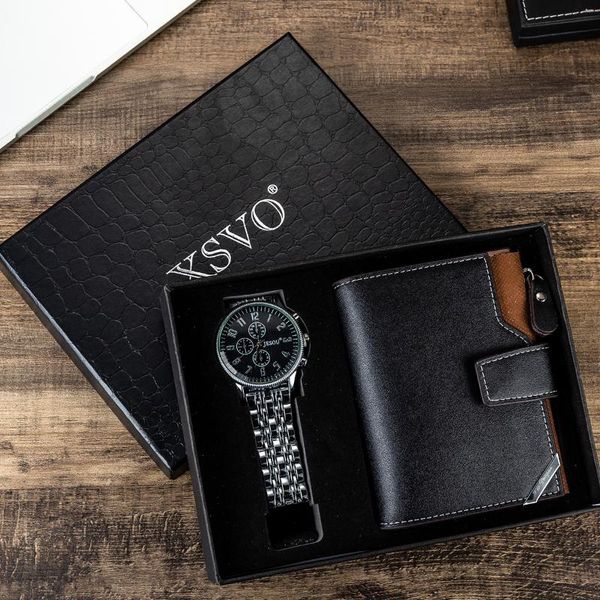 wristwatches men's gift set beautifully packaged watches and wallet creative portfolio -2pcs/set in stock, Slivery;brown
wristwatches men's gift set beautifully packaged watches and wallet creative portfolio -2pcs/set in stock, Slivery;brown