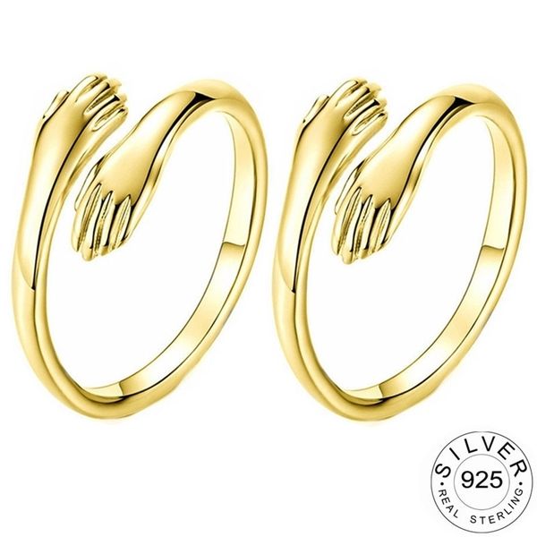 2pcs opening s925 sterling silver ring antique s gold resizable fine jewelry hands hug shaped loop for women girl kofo 220225, Slivery;golden
2pcs opening s925 sterling silver ring antique s gold resizable fine jewelry hands hug shaped loop for women girl kofo 220225, Slivery;golden