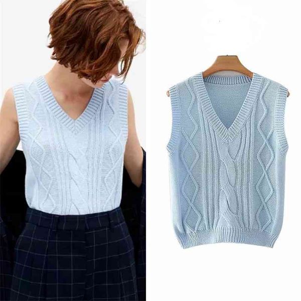women autumn elastic knitted za sweater vest casual argyle pullover jumper lady sleeveless causal female knitting swearters 210422, White;black
women autumn elastic knitted za sweater vest casual argyle pullover jumper lady sleeveless causal female knitting swearters 210422, White;black