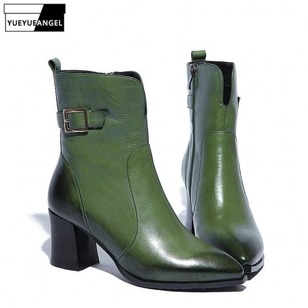 boots winter buckle womens genuine leather pointed toe high heel women thick zipper warm shoes female work, Black
boots winter buckle womens genuine leather pointed toe high heel women thick zipper warm shoes female work, Black