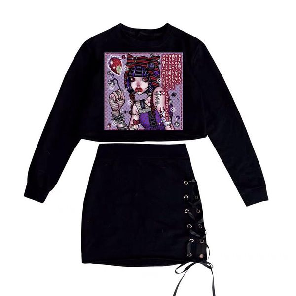 women's hoodies & sweatshirts goth sweatshirt kawaii clothes anime long sleeve women fashion hoodie gothic pullovers, Black
women's hoodies & sweatshirts goth sweatshirt kawaii clothes anime long sleeve women fashion hoodie gothic pullovers, Black