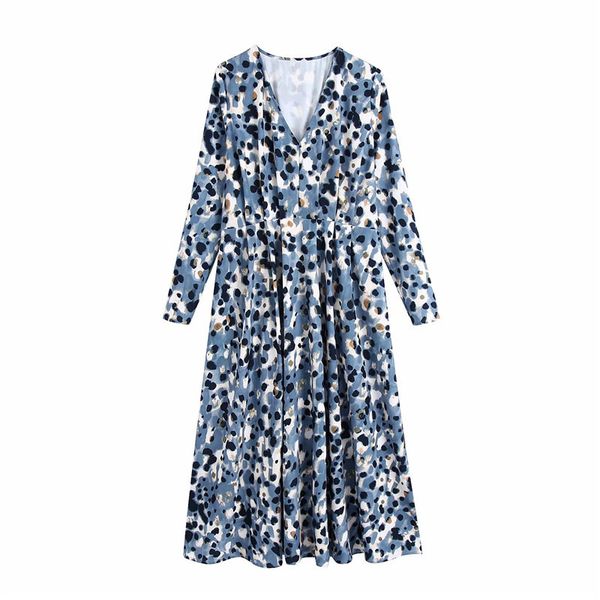 evfer women sprint autumn fashion painting dot print blue long dresses female casual sleeve v-neck high waist pleated dress 210421, Black;gray
evfer women sprint autumn fashion painting dot print blue long dresses female casual sleeve v-neck high waist pleated dress 210421, Black;gray