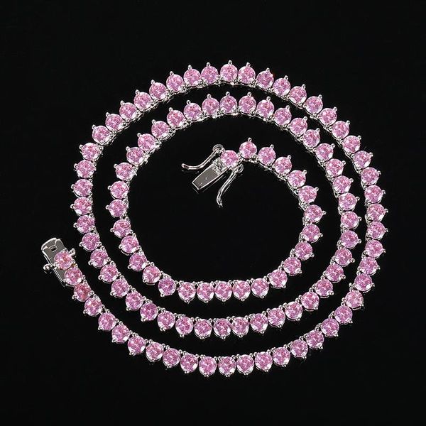 4mm wide prong setting cz stone hip hop bling iced out 1 row cubic zirconia tennis chain chokers necklaces women men jewelry chains, Silver
4mm wide prong setting cz stone hip hop bling iced out 1 row cubic zirconia tennis chain chokers necklaces women men jewelry chains, Silver