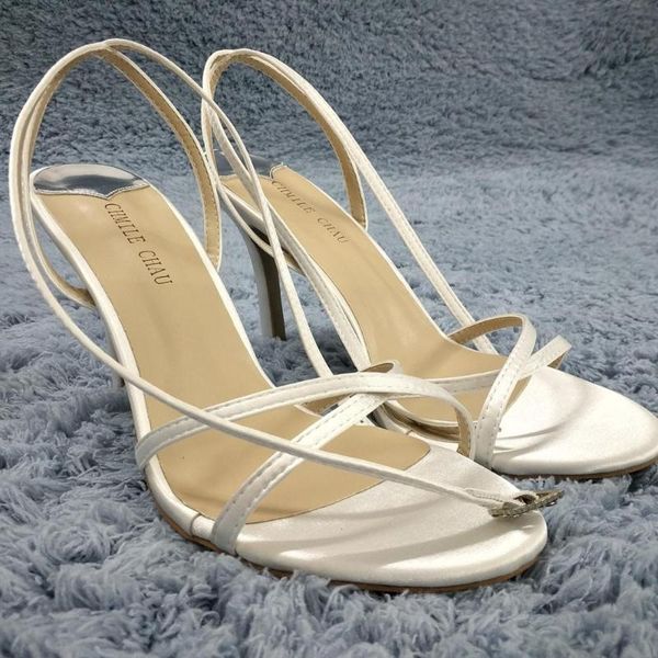 women stiletto thin high heel sandal ankle strap open toe ivory satin wedding party bridals ball lady shoe 158-a sandals, Black
women stiletto thin high heel sandal ankle strap open toe ivory satin wedding party bridals ball lady shoe 158-a sandals, Black