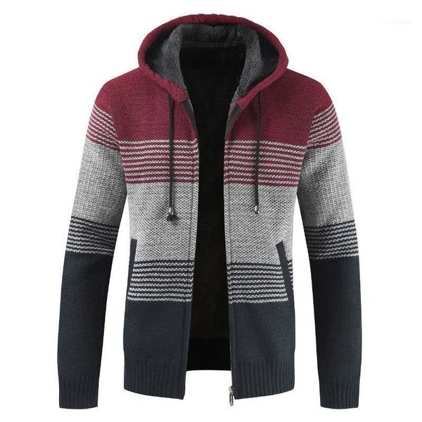 men's sweaters faliza sweater coat 2021 autumn winter thick warm hooded stripe wool cardigan jumpers zipper fleece men xy1031, White;black
men's sweaters faliza sweater coat 2021 autumn winter thick warm hooded stripe wool cardigan jumpers zipper fleece men xy1031, White;black