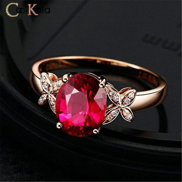 coolkala elegant inlaid zircon butterfly style red tourmaline color treasure open women's movable ring cluster rings, Golden;silver
coolkala elegant inlaid zircon butterfly style red tourmaline color treasure open women's movable ring cluster rings, Golden;silver