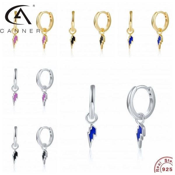 hoop & huggie canner 925 silver earrings with colorful zircon lighting pendants s925 sterling plata piercing stud women fine jewelry, Golden;silver
hoop & huggie canner 925 silver earrings with colorful zircon lighting pendants s925 sterling plata piercing stud women fine jewelry, Golden;silver