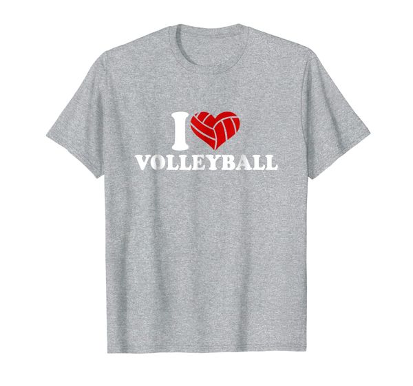 i love volleyball t-shirt, White;black