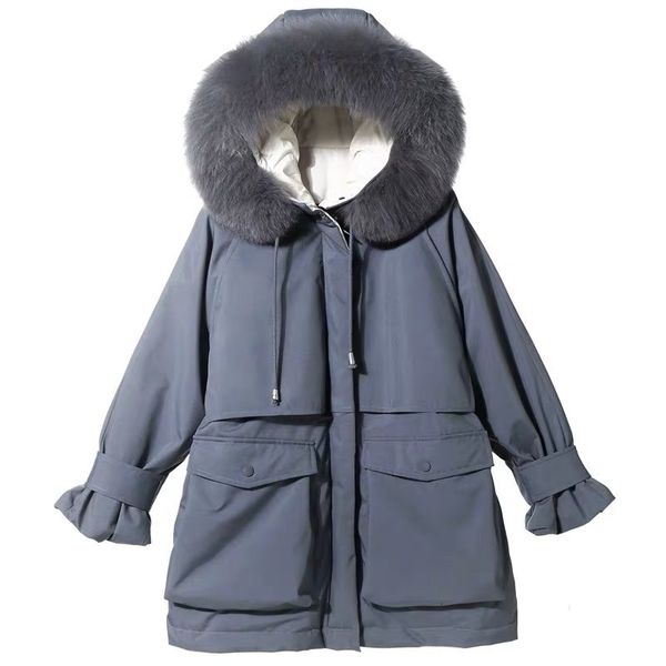women's jackets large natural fox fur hooded winter jacket women 90% white duck down thick parkas warm sash tie up snow coat, Black;brown
women's jackets large natural fox fur hooded winter jacket women 90% white duck down thick parkas warm sash tie up snow coat, Black;brown