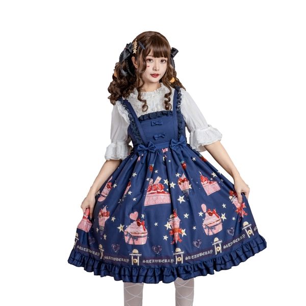 summer japan lolita kawaii women strap gothic cute strawberry vintage lace soft girls cosplay party suspender es, Black;gray
summer japan lolita kawaii women strap gothic cute strawberry vintage lace soft girls cosplay party suspender es, Black;gray