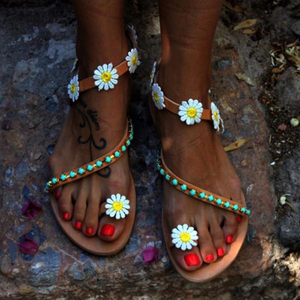 sandals summer women shoes flat heels fashion female comfortable sweet flowers beach plus size 42 43 44 round, Black
sandals summer women shoes flat heels fashion female comfortable sweet flowers beach plus size 42 43 44 round, Black