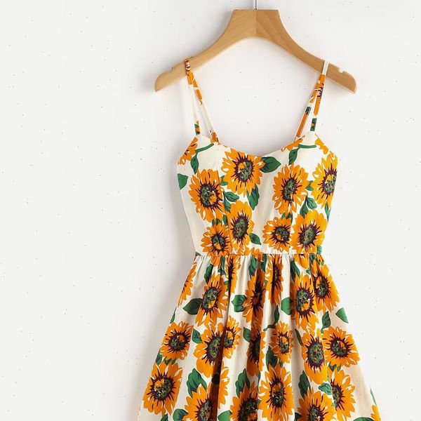 home nest summer sleeveless women dresses sunflower print everything mini elegant vestidos beach helianthus, Black;gray
home nest summer sleeveless women dresses sunflower print everything mini elegant vestidos beach helianthus, Black;gray