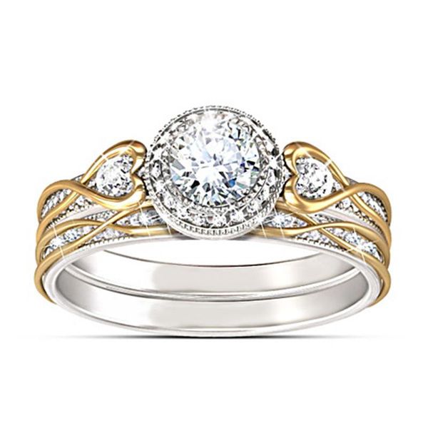 cluster rings chuhan romantic titanium steel couple ring for lovers cubic zircon engagement jewelry women wedding men, Golden;silver
cluster rings chuhan romantic titanium steel couple ring for lovers cubic zircon engagement jewelry women wedding men, Golden;silver