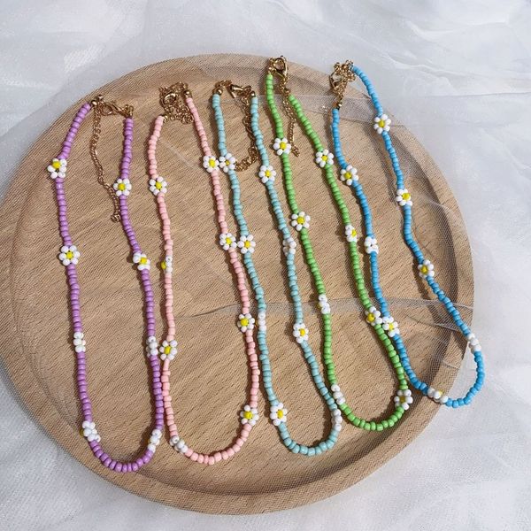 colorful daisy flowers beads clavicle choker necklace charm statement beaded necklace for women girls korean summer jewelry, Silver
colorful daisy flowers beads clavicle choker necklace charm statement beaded necklace for women girls korean summer jewelry, Silver
