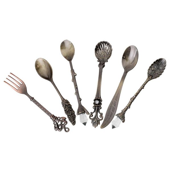 6pcs/set carved small coffee spoon cutlery dessert for vintage royal style kitchen dining bar bronze spoons
6pcs/set carved small coffee spoon cutlery dessert for vintage royal style kitchen dining bar bronze spoons