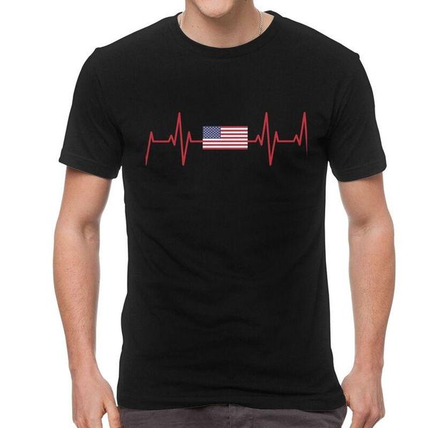 men's t-shirts us flag heartbeat men streetwear t shirt short sleeve american tshirts cotton tee clothing, White;black
men's t-shirts us flag heartbeat men streetwear t shirt short sleeve american tshirts cotton tee clothing, White;black