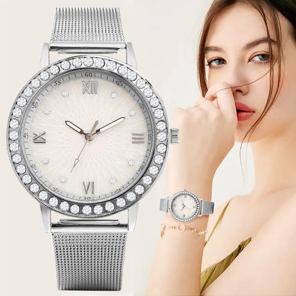 wristwatches silver women's watch bracelet set exquisite perfect with simple ladies stainless steel mesh band, Slivery;brown
wristwatches silver women's watch bracelet set exquisite perfect with simple ladies stainless steel mesh band, Slivery;brown