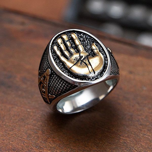 vintage buddha religion prayer ring for men gold silver color stainless steel asons fashion punk biker jewelry cluster rings, Golden;silver
vintage buddha religion prayer ring for men gold silver color stainless steel asons fashion punk biker jewelry cluster rings, Golden;silver
