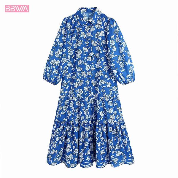 vintage lapel half sleeve women dress fashion holiday style laminated decoration with flower print ruffle chic female dresses 210507, Black;gray
vintage lapel half sleeve women dress fashion holiday style laminated decoration with flower print ruffle chic female dresses 210507, Black;gray
