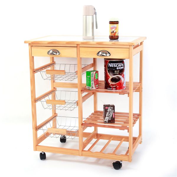 solid wood shelf dining room multifunctional kitchen cart 2 drawer removable storage rack with rolling wheel side table simple car
solid wood shelf dining room multifunctional kitchen cart 2 drawer removable storage rack with rolling wheel side table simple car