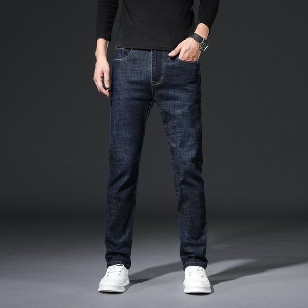 men's jeans autumn and winter straight loose stretch trousers all-match thick wear-resistant work pants, Blue
men's jeans autumn and winter straight loose stretch trousers all-match thick wear-resistant work pants, Blue