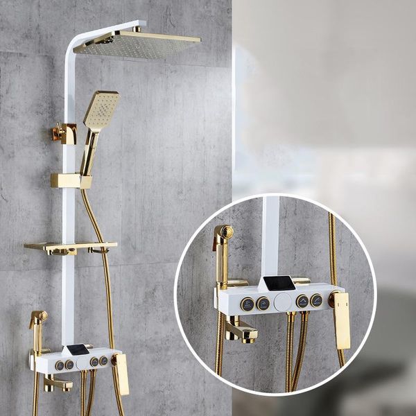 white shower faucets digital display black bathtub faucet rainfall set mixer tap gold bath bathroom sets
white shower faucets digital display black bathtub faucet rainfall set mixer tap gold bath bathroom sets