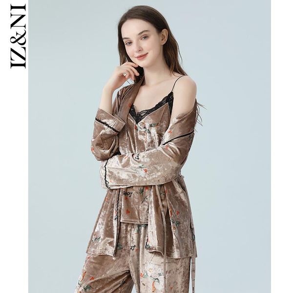 pajamas women qiu dong long sleeve pleuche hearts printed straps trousers leisurewear 3 times women's sleepwear, Black;red
pajamas women qiu dong long sleeve pleuche hearts printed straps trousers leisurewear 3 times women's sleepwear, Black;red