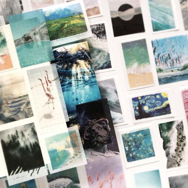gift wrap 50pcs/pack tape multipurpose pograph sticker fog forest scrapbooking flake nice stationery supplies
gift wrap 50pcs/pack tape multipurpose pograph sticker fog forest scrapbooking flake nice stationery supplies