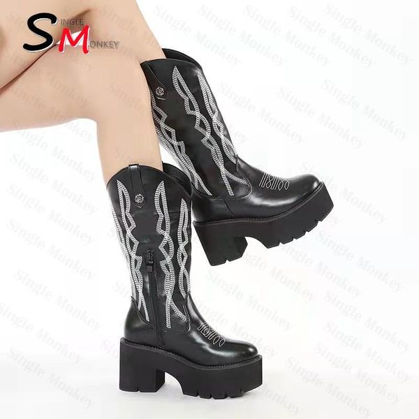 boots 2022 designer gladiator zipper high heels women's shoes autumn winter fashion platform non-slip pu leather motorcycle, Black
boots 2022 designer gladiator zipper high heels women's shoes autumn winter fashion platform non-slip pu leather motorcycle, Black