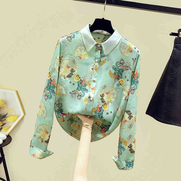 autumn shirts women's long sleeves turn down collar floral shirt ladies female all-match blouse a3732 210428, White
autumn shirts women's long sleeves turn down collar floral shirt ladies female all-match blouse a3732 210428, White