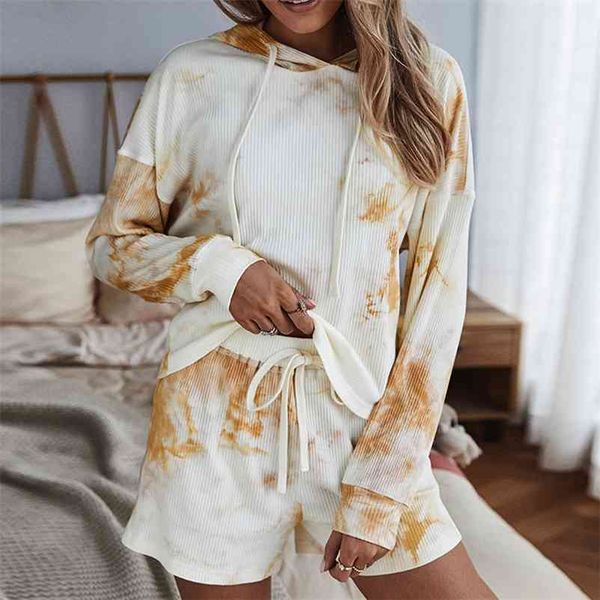 vintage tie-dye two piece shorts set women autumn printed pajamas short sleeve print drawstring homewear set 210517, White
vintage tie-dye two piece shorts set women autumn printed pajamas short sleeve print drawstring homewear set 210517, White