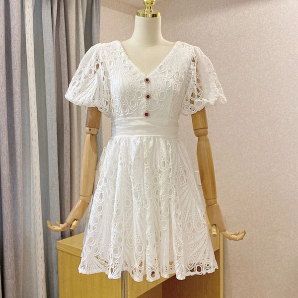 casual dresses fashion summer beading mini white vestidos lace embroidery bandage slim bubble sleeve party robe femme 6ol9, Black;gray
casual dresses fashion summer beading mini white vestidos lace embroidery bandage slim bubble sleeve party robe femme 6ol9, Black;gray